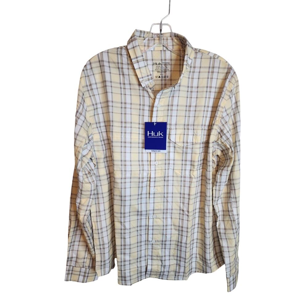 HUK Performance Fishing Lightweight Buttondown Top, NWT, Small